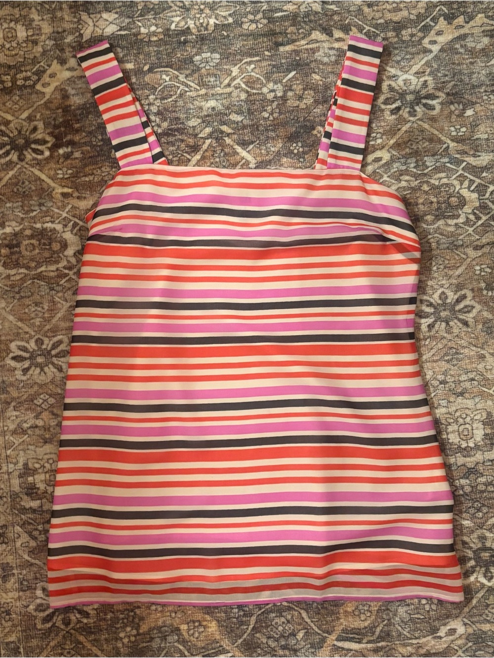 Cabi London Banded Cami Striped Tank Top Size Small